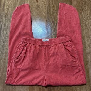 Marine Layer Women’s Casual Pants Small Orange Stretch Elastic Waist 27x25.5